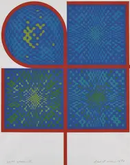 Game IX by David Rose, 1970, screenprint 20/22, sold Aug 2013