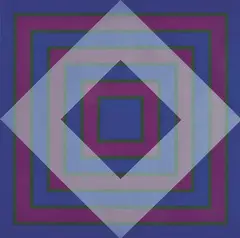 Brian Rice, Blue Square, Grey Square, 1969, screenprint A/P