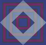 Brian Rice, Blue Square, Grey Square, 1969, screenprint A/P