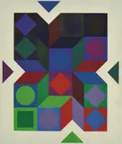 Victor Vasarely, Tridim, 1968, screenprint 19/300