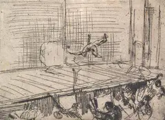 Fred Williams, Somersault, 1955-56, etching