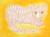 Charles Blackman, Top Cat, coloured etching 1/5