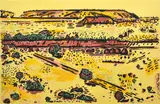 Jeff Makin, Tibooburra Gold, 1989, screenprint A/P