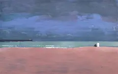 Hans Potthof, Evening at the Beach, lithograph 30/150