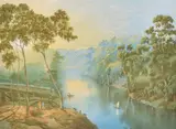 Nicholas Chevalier, The Yarra at Studley Park