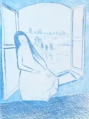 The Window by Robert Dickerson, etching 17/20, sold May 2013