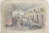 S.T. Gill, City Rail Terminus, 1856, tinted lithograph