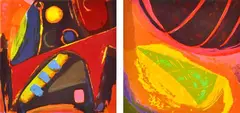 Ulli Brunschweiller, Voyager II & Voyager IV, 1997, screenprint (2)