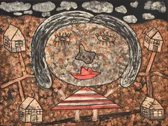 Dean Bowen, Country Girl, 1997, etching 6/25