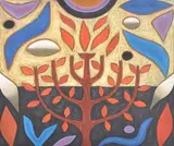 John Coburn, Tree of Life ll, 1998, screenprint 12/50