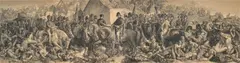 Lumb Stocks, Wellington and Blucher Meeting after the Battle of Waterloo, engraving