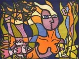 Deborah Halpern, Mermaid, 2003, lithograph 9/65