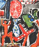 Graham Fransella, Large Face, 1985, etching 1/25