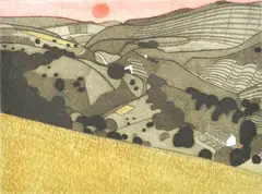 John Brunsden, Derbyshire Quarries, etching 126/150