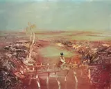 Kelly Crossing Bridge by Sidney Nolan, photolithograph 30/60, sold Mar 2013