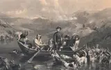 Frederick Stacpoole, Crossing the Tay, engraving