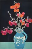 Aileen Brown, Jug of Crabapples, 1987, linocut 28/50