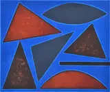 John Coburn, Jazz Series-Savoy Blues, screenprint 9/45