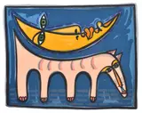 Deborah Halpern, The Dog and the Moon II, 1996, screenprint 10/65