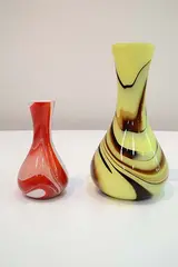 Carlo Moretti, , A GROUP OF THREE MARBLED VASES (CALCEDONA), sculpture
