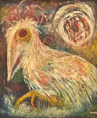 Douglas Stubbs, Earth Borne, 1965, oil on board