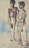 Donald Friend, Two Boys, Ceylon