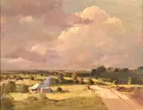 Rubery Bennett, Kangaloon Landscape NSW, oil on canvas