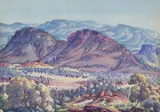 Albert Namatjira, MacDonnell Ranges, Near Alice Springs