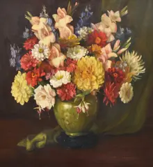 Evelyn Baxter, The Green Bowl, oil on canvas