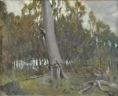 Norah Gurdon, Kallista Landscape, 1920, oil on canvas