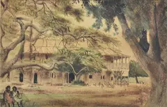 Ray Crooke, Figures Seated Under the Tree by The Strand Hotel, Cairns, 1955, ink and wash