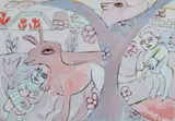 Mirka Mora, Farmyard with Figures