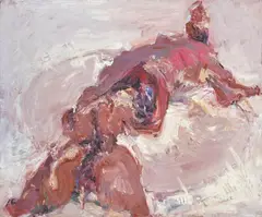 John R Walker, Rabbit on Plate, oil on canvas
