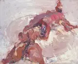 John R Walker, Rabbit on Plate, oil on canvas