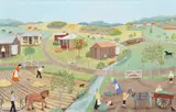Roma Higgins, At the End of the Summer, oil on board