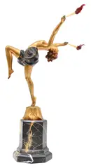 Ferdinand Preiss, *, Bronze and ivory figure on onyx base