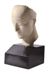 Boris Lovet-Lorski, God Unknown, 1927, Carrara marble, ebonised wood