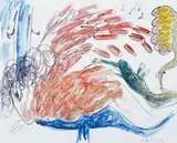 Arthur Boyd, Beast - Bird, 1968, watercolour