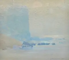 Nocturne at Narrabeen Cliffs by John William Tristram, 1930, watercolour, sold Mar 2013