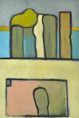 Mark Howson, On the Beach, 1999, oil on canvas on board