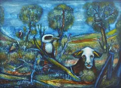 Douglas Stubbs, Wildlife, oil on board