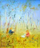 David Boyd, Children's Afternoon, oil on board