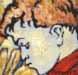 David Bromley, Profile of a Boy, oil on canvas on board