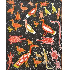 Animals Have Their Secret Songs by Amy Johnson, 1989, acrylic on canvas, sold Dec 2012