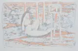 Clifton Pugh, Leda and the Swan II, 1989, lithograph 5/97