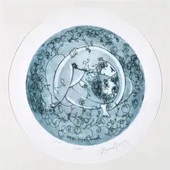Lovers by David Boyd, 1986, etching 2/75, sold Nov 2012