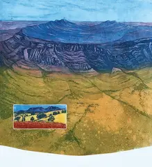 Joy Redman, Wilpena Pound, screenprint 33/75