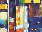 Frank Hodgkinson, Maritime Totems I, 1999, screenprint 20/50