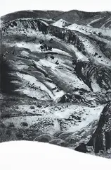 Joy Redman, Freeling Heights I, etching with embossing 2/25 2nd state
