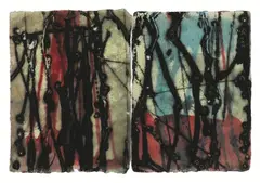 Kim Westcott, Kelly's Range XVI, 2003, gouache, dry-point and encaustic on paper